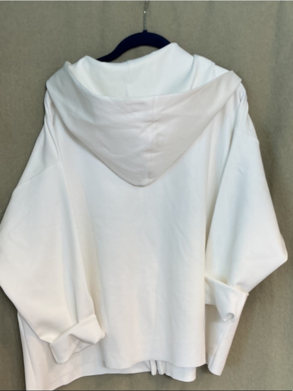 Zara White Hooded Zip Utility Jacket - Picture 2 of 2